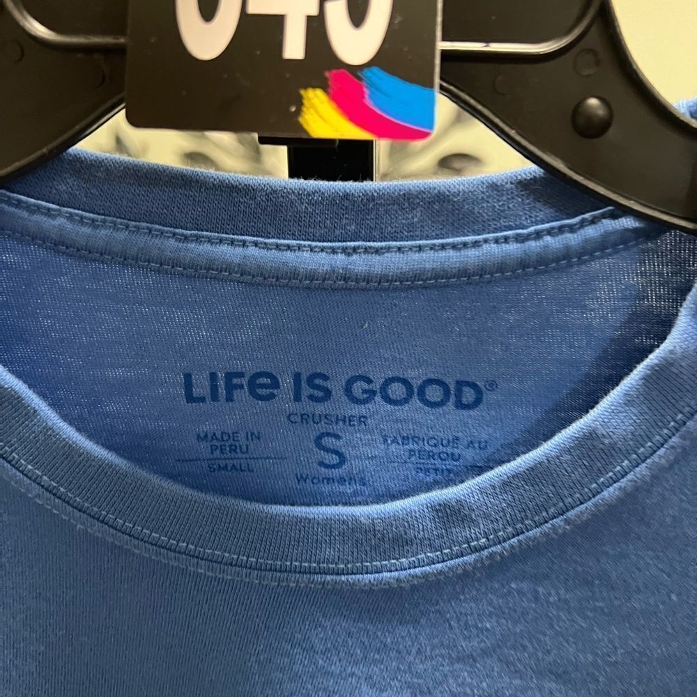 EUS Life is Good Blue “Chill Out” Shirt Size Small #345 - Picture 4 of 6